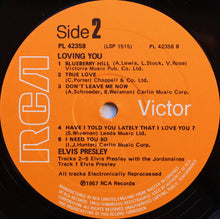 Load image into Gallery viewer, Elvis Presley : Loving You (LP, Album, RE, Ger)