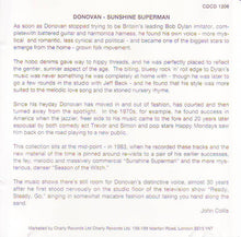 Load image into Gallery viewer, Donovan : Sunshine Superman (CD, Album, RE)