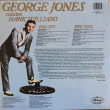 Load image into Gallery viewer, George Jones (2) : George Jones Salutes Hank Williams (LP, Album, RE)