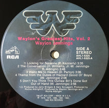 Load image into Gallery viewer, Waylon Jennings : Waylon's Greatest Hits Vol.2 (LP, Comp)