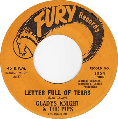 Gladys Knight And The Pips : Letter Full Of Tears / You Broke Your Promise (7