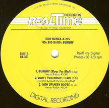 Load image into Gallery viewer, Don Menza &amp; His '80s Big Band : Burnin' (LP, Album, Dig)