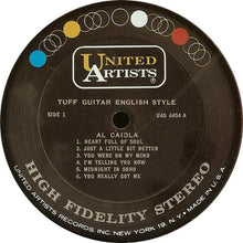 Load image into Gallery viewer, Al Caiola : Tuff Guitar English Style (LP)