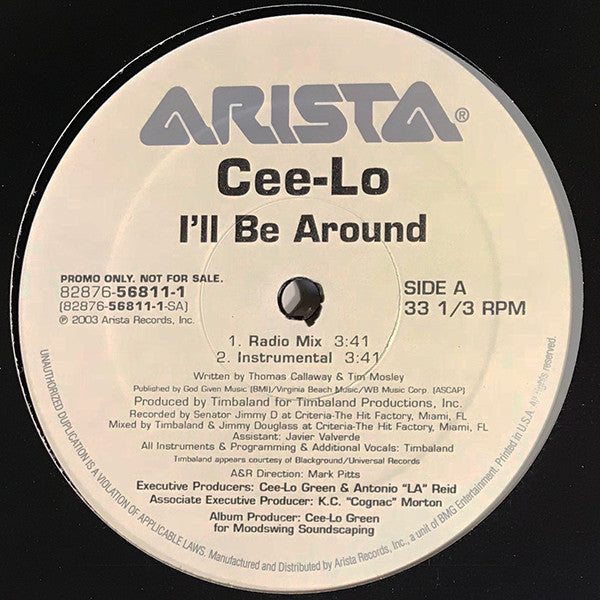 Cee-Lo : I'll Be Around (12