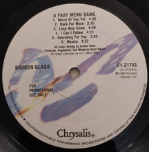 Load image into Gallery viewer, Broken Glass (2) : A Fast Mean Game (LP, Promo)