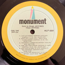 Load image into Gallery viewer, Fran Jeffries : This Is Fran Jeffries (LP, Album, Mono)