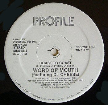 Word Of Mouth (2) Featuring DJ Cheese : Coast To Coast (12