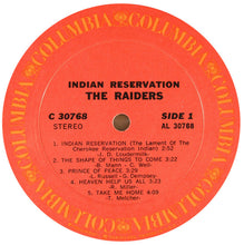 Load image into Gallery viewer, The Raiders* : Indian Reservation (LP, Album, Pit)