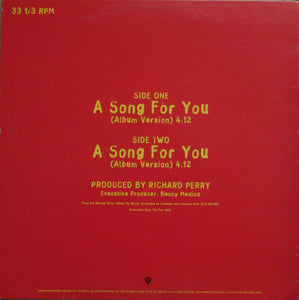 Ray Charles : A Song For You (12", Promo)