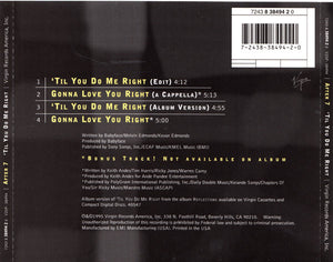 After 7 : 'Til You Do Me Right (CD, Single)