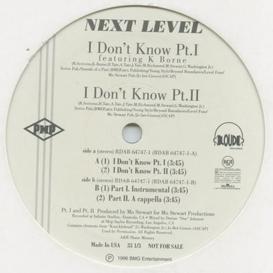 Next Level (3) Feat. K-Borne : I Don't Know (12