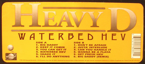 Heavy D : Waterbed Hev (LP, Album)