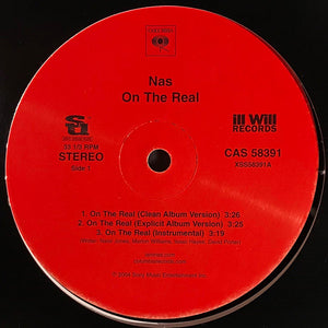 Nas : On The Real (12", Promo)