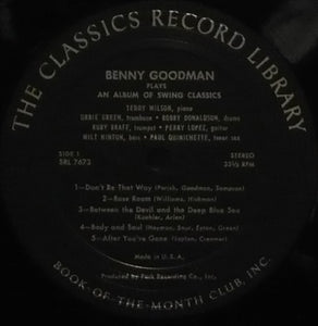 Benny Goodman : An Album Of Swing Classics (3xLP, Album, Aut + Box)