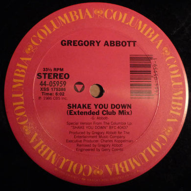 Gregory Abbott : Shake You Down (12