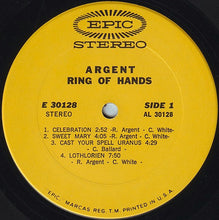 Load image into Gallery viewer, Argent : Ring Of Hands (LP, Album, Gat)