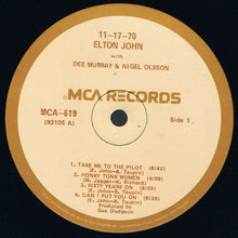 Load image into Gallery viewer, Elton John : 11-17-70 (LP, Album, RE)