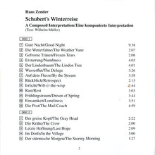 Load image into Gallery viewer, Hans Zender - Hans Peter Blochwitz, Ensemble Modern, Hans Zender : Schubert&#39;s Winterreise (A Composed Interpretation) (2xCD, Album)
