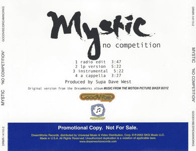 Mystic (6) : No Competition (CD, Single, Promo)
