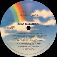 Load image into Gallery viewer, Lee Greenwood : Inside Out (LP, Album, RE)