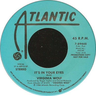 Virginia Wolf : It's In Your Eyes (7