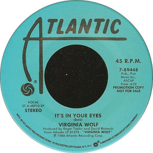 Virginia Wolf : It's In Your Eyes (7", Promo)