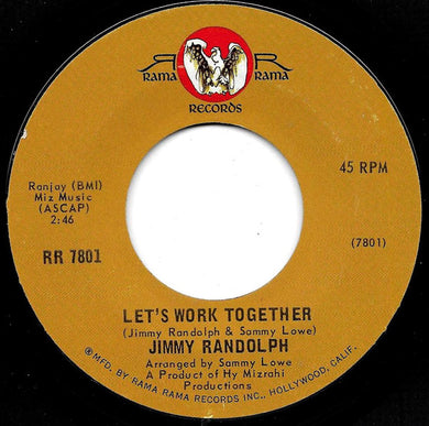 Jimmy Randolph : Let's Work Together / What Color Is The Love In Your Heart (7