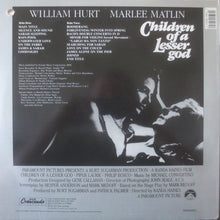 Load image into Gallery viewer, Michael Convertino : Children Of A Lesser God (Original Motion Picture Soundtrack) (LP, Album)