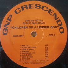 Load image into Gallery viewer, Michael Convertino : Children Of A Lesser God (Original Motion Picture Soundtrack) (LP, Album)