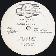 Load image into Gallery viewer, Sterling Void &amp; Paris Brightledge : It&#39;s All Right (12&quot;)