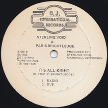 Load image into Gallery viewer, Sterling Void &amp; Paris Brightledge : It&#39;s All Right (12&quot;)