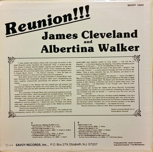 James Cleveland* And Albertina Walker : Reunion!!!! (LP, Album)