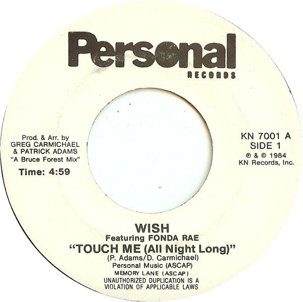 Wish (3) : Touch Me (All Night Long) (7