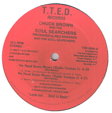 Chuck Brown & The Soul Searchers : We Need Some Money (12