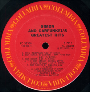 Simon & Garfunkel : Simon And Garfunkel's Greatest Hits (LP, Comp, San)