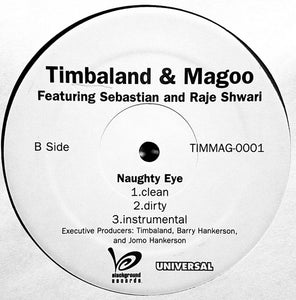 Timbaland & Magoo Featuring Sebastian (3) & Raje Shwari : Indian Flute / Naughty Eye (12", Single)