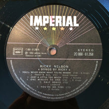 Load image into Gallery viewer, Ricky Nelson (2) : Songs By Ricky (LP, Album, RE)