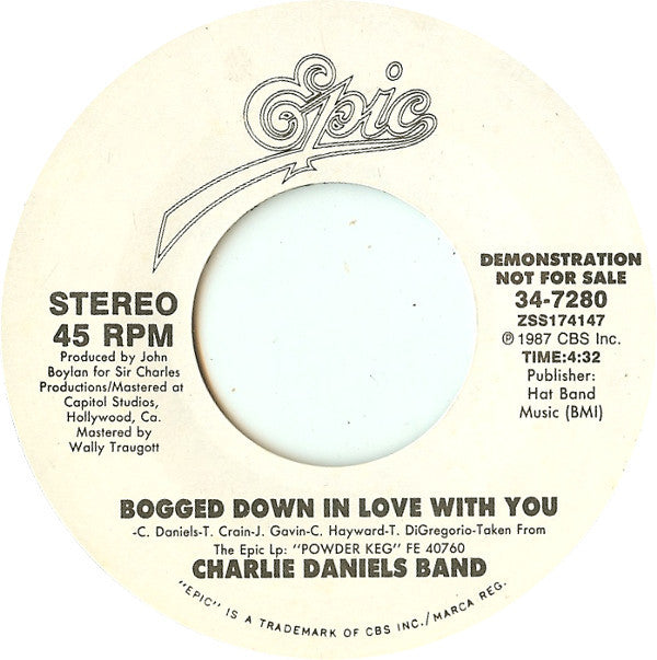 The Charlie Daniels Band : Bogged Down In Love With You (7