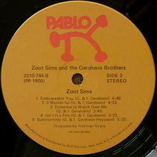 Load image into Gallery viewer, Zoot Sims : Zoot Sims And The Gershwin Brothers (LP, Album)