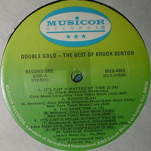 Brook Benton : The Best Of Brook Benton (2xLP, Comp)