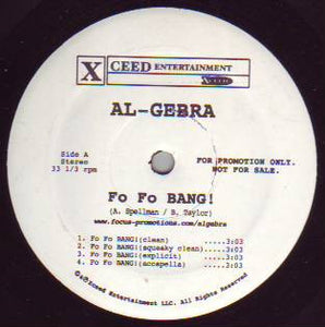 Al-Gebra : Fo Fo Bang! / Another Good Day (12", Promo)