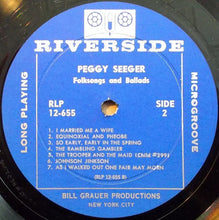 Load image into Gallery viewer, Peggy Seeger : Folksongs And Ballads (LP, Album)