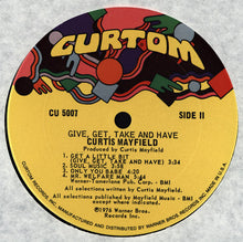 Load image into Gallery viewer, Curtis Mayfield : Give, Get, Take And Have (LP, Album, Ter)