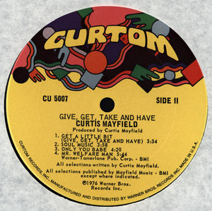 Curtis Mayfield : Give, Get, Take And Have (LP, Album, Ter)