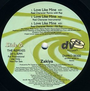 Zakiya : Love Like Mine (2x12", Promo)