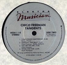 Load image into Gallery viewer, Chico Freeman Featuring Bobby McFerrin : Tangents (LP, Album)