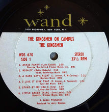 Load image into Gallery viewer, The Kingsmen : On Campus (LP, Album, San)