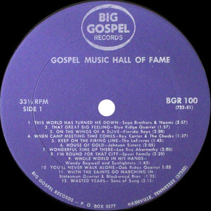 Various : Gospel Music Hall Of Fame (LP, Comp)