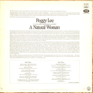 Peggy Lee : A Natural Woman (LP, Album)