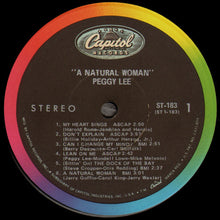 Load image into Gallery viewer, Peggy Lee : A Natural Woman (LP, Album)